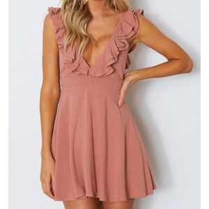 White Fox On My Mind Dress Terracotta Rose